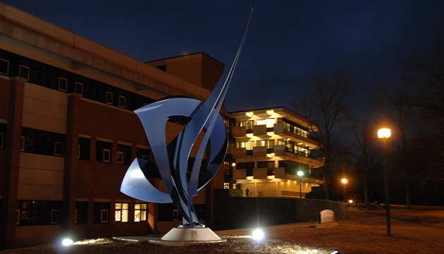 College of Engineering at night